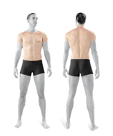 Lézeres végleges szőrtelenítés férfi comfort bérlet, hát, nyak, vállak, mellkas, has kezelés illusztráció